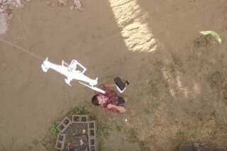 VIDEO. Il sauve son ancien drone avec son nouveau drone