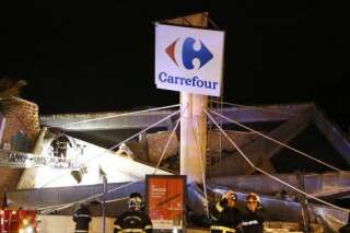 Carrefour à Nice : le toit s'effondre sur 200 mètres carrés et fait deux blessés légers