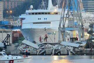 PHOTOS. Italie: 7 morts, 4 blessés et 2 disparus dans un spectaculaire accident au port de Gênes