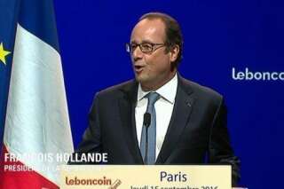 François Hollande célèbre les 10 ans du site Le Bon Coin en se moquant de Nicolas Sarkozy