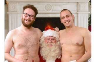 PHOTOS. James Franco et Seth Rogen célèbrent Noël nus