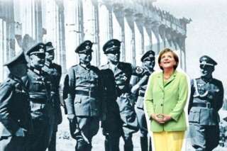Merkel entourée de nazis devant l'Acropole, la une choc du 