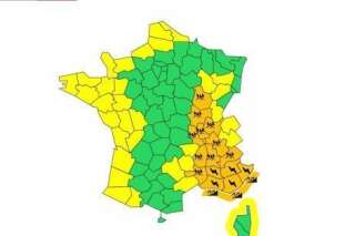 Intempéries: alerte orange dans le quart sud-est, dégâts en Ardèche