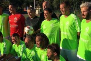Manuel Valls, Bixente Lizarazu et M. Pokora jouent au football pour la bonne cause