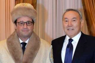 Une photo de François Hollande en toque et pelisse de fourrure au Kazakhstan inspire le web et embarrasse l'Élysée