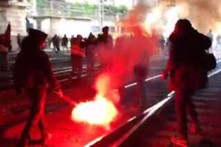 VIDÉO. Manif sur les voies et grève SNCF, la fin de journée s'annonce difficile à la gare Saint-Lazare