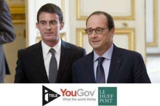La popularité de François Hollande et Manuel Valls à la mi-janvier janvier [BAROMETRE YOUGOV]