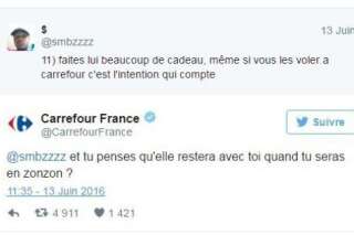 La réponse improbable de Carrefour aux conseils séduction d'un internaute