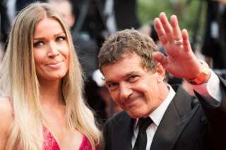 PHOTOS. Antonio Banderas et Nicole Kimpel, en amoureux pour la montée des marches à Cannes