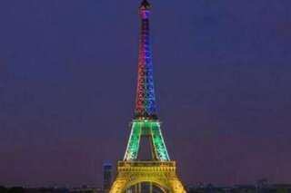 PHOTO. La Tour Eiffel illuminée pour la mort de Mandela? Pas vraiment...