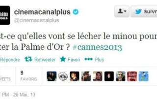 Cannes: un tweet homophobe de Canal Plus sur la palme d'Or la Vie d'Adèle fait polémique