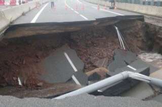 PHOTOS. Autoroute A75: les énormes dégâts provoqués par les intempéries dans le sud-est