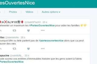 Après l'attaque au camion à Nice, le hashtag #PortesOuvertesNice émerge sur Twitter