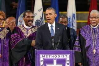 VIDÉO. Charleston: Barack Obama rend un vibrant hommage au pasteur noir abattu dans la tuerie en chantant 