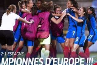 L'équipe de France féminine remporte l'Euro U19 en battant l'Espagne 2-1