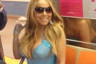 PHOTOS. Mariah Carey prend le métro de New York en robe de soirée