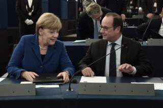 Hollande et Merkel devant le Parlement européen: un discours consensuel raillé par les extrêmes