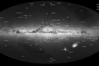 Cartographie record d'un milliard d'étoiles localisées par le satellite européen Gaia