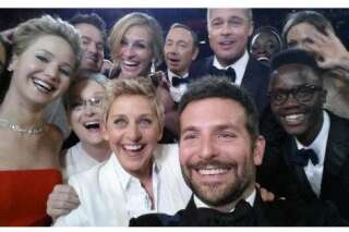 Oscars 2014: un selfie d'Ellen DeGeneres pendant la cérémonie bat des records sur Twitter