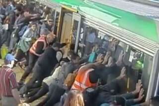 VIDÉO. Métro en Australie: un homme a la jambe coincée entre la rame et le quai, les passagers poussent le wagon
