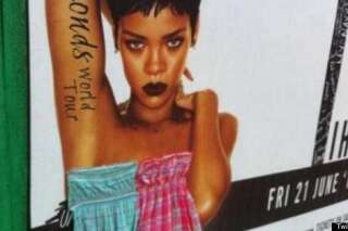 Rihanna en mode topless sur des affiches publicitaires se fait rhabiller à Dublin