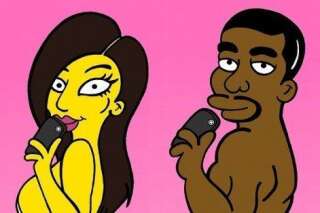 PHOTOS. Kim Kardashian et Kanye West en Simpson