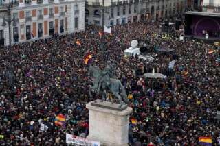PHOTOS. Podemos, allié de Syriza, rassemble au moins 100.000 personnes à Madrid