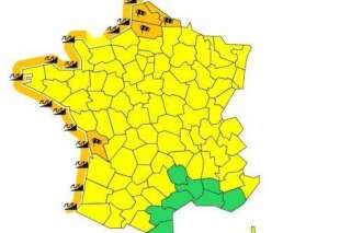 Météo France place 15 départements en vigilance orange pour vents violents ou vagues
