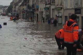 Inondations: Nemours sous les eaux, les habitants de la ville de Seine-et-Marne évacués par bateau