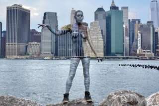 PHOTOS. Body Painting: l'artiste Trina Merry fond les corps de femmes dans le décor new-yorkais