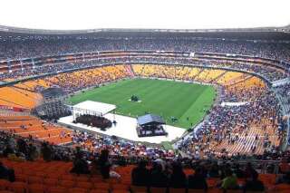 PHOTOS. Revivez la cérémonie d'hommage à Nelson Mandela au Soccer City de Soweto en Afrique du Sud