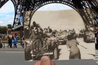 Libération de Paris 1944: des photos de l'époque insérées dans des photos actuelles