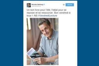 Nicolas Sarkozy pose avec un livre d'Ernest Hemingway, les internautes lui proposent d'autres lectures