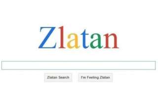 Zlatan Ibrahimovic, désormais moteur de recherche, aux couleurs de Google