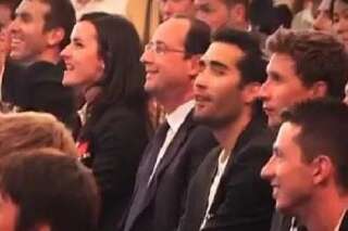 VIDÉOS. France-Honduras: la joie de François Hollande et des médaillés olympiques de Sotchi à l'Elysée