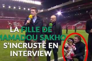 VIDÉO. La fille du footballeur français Mamadou Sakho s'incruste dans une interview à la télévision anglaise