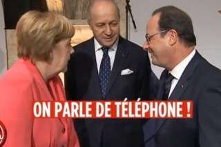 VIDÉO. La blague de Hollande à Merkel sur l'espionnage de Fabius par l'Allemagne