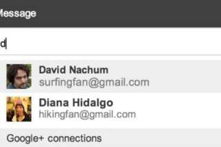 La dernière nouveauté Gmail: les utilisateurs de Google+ n'auront plus besoin d'adresses pour s'envoyer des mails