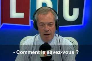 Cet auditeur prend le populiste britannique Nigel Farage à son propre jeu