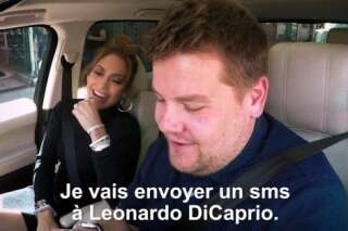 VIDÉO. Quand James Corden envoie un sms à Leonardo DiCaprio... avec le téléphone de Jennifer Lopez