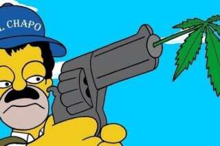 PHOTOS. Homer Simpson transformé en narcotrafiquant pour lutter contre la guerre de la drogue