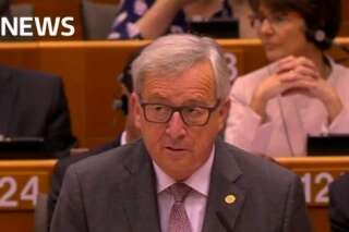 Jean-Claude Juncker mouche l'apôtre du Brexit Nigel Farage au Parlement européen