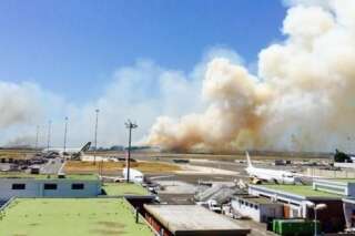 VIDÉO. Italie: incendie près de l'aéroport de  Rome-Fiumicino, tous les décollages suspendus