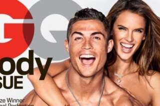 PHOTOS. Cristiano Ronaldo et Alessandra Ambrosio presque nus en couverture du magazine GQ