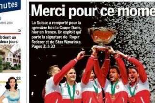 PHOTOS. Coupe Davis : la presse suisse modeste... à l'exception de quelques titres