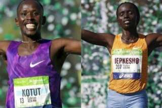 Cyprian Kotut et Visiline Jepkesho remportent le marathon de Paris 2016