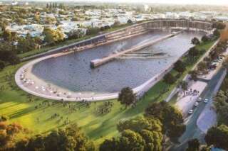 VIDÉO. En Australie, un stade foot va être transformé en piscine à vagues géante