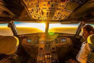 Les étonnantes photos depuis le cockpit d'un avion réalisées par le pilote Karim Nafani