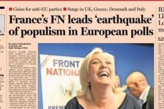 Résultats Européennes 2014: le Front national fait la une des médias français et étrangers
