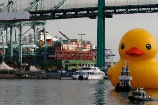 Le canard gonflable géant s'est encore une fois dégonflé à Philadelphie